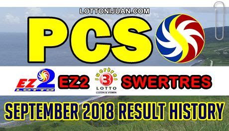 swertres result september 2018